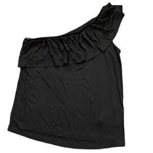 ❤️ OLD NAVY BLACK RUFFLE OFF THE SHOULDER TOP SIZE XS NEW